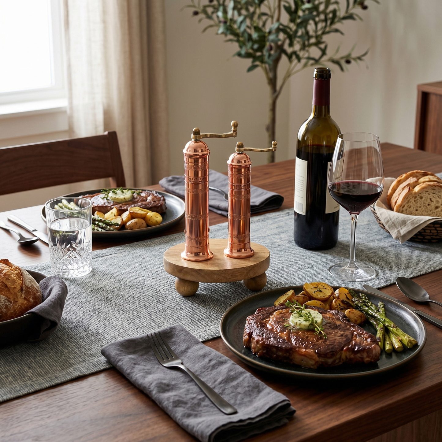 Brass & Copper Salt & Pepper Mills