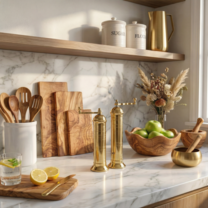 Rustic Olive Wood Mortar & Pestal