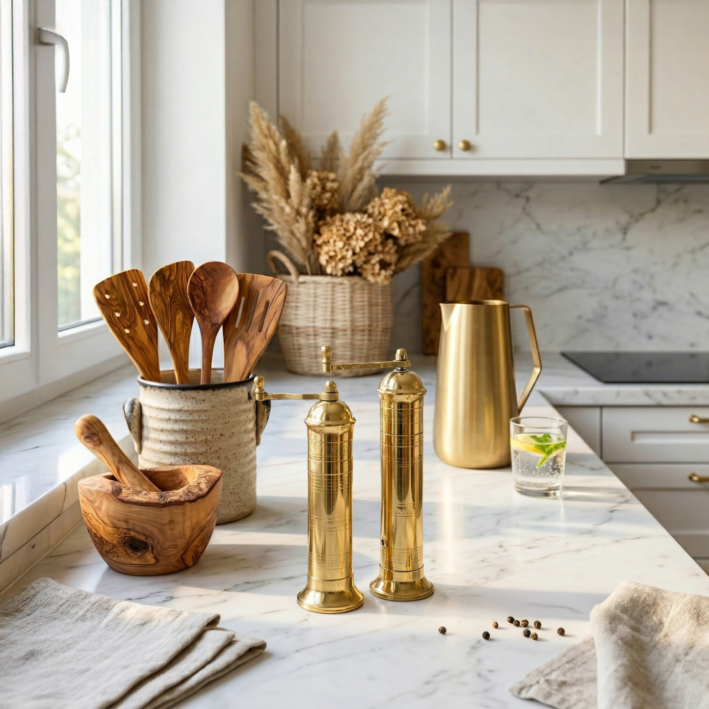 Artisan Brass Pitcher