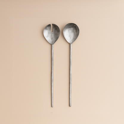 Pewter Salad Servers - Set of 2