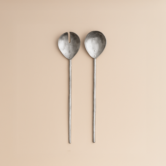 Pewter Salad Servers - Set of 2