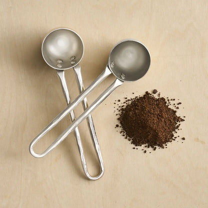 Pewter Coffee Scoops - Set of 2
