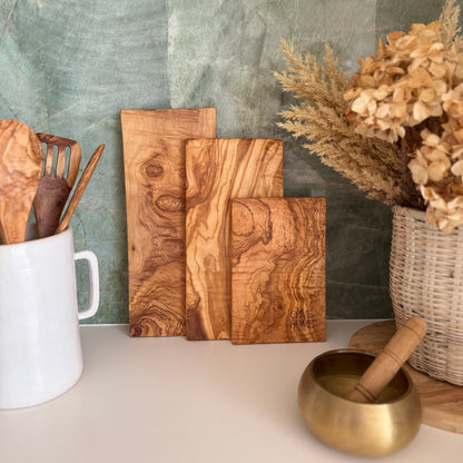 Olive Wood Rectangular Board - Cove Home