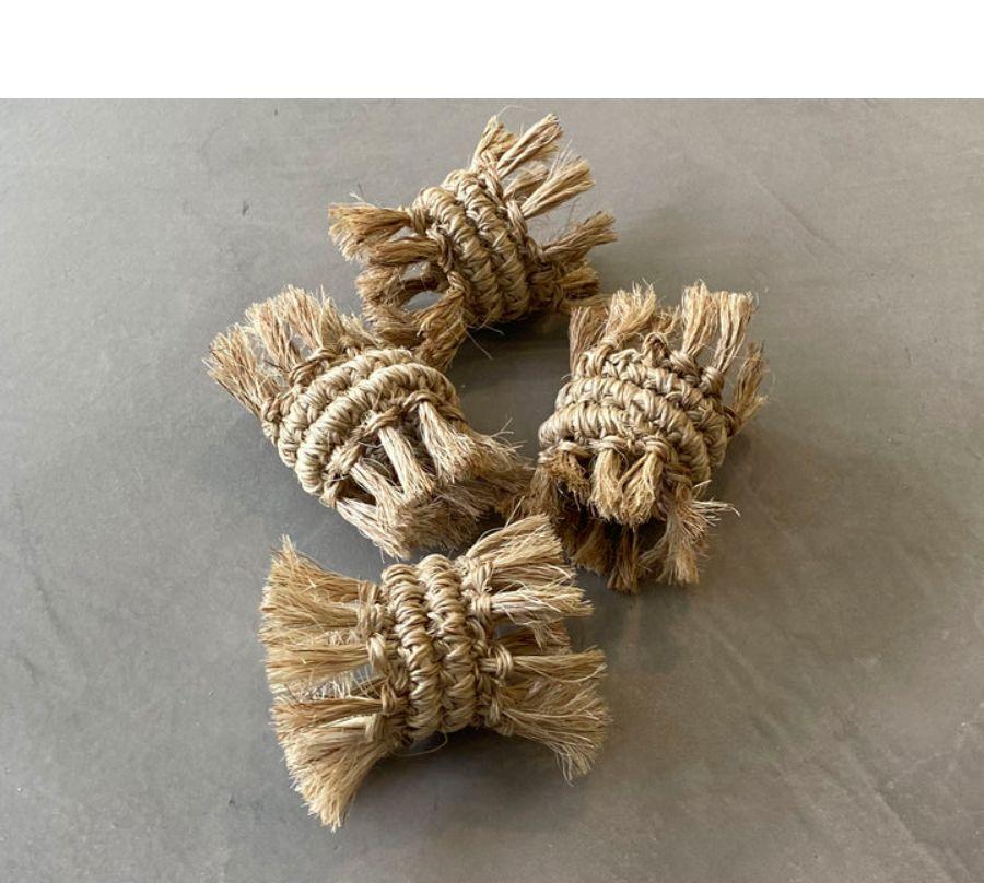 Fringes Napkin Ring - set of 4