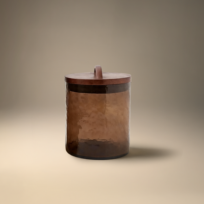 Handblown Heritage Canister - Smokey