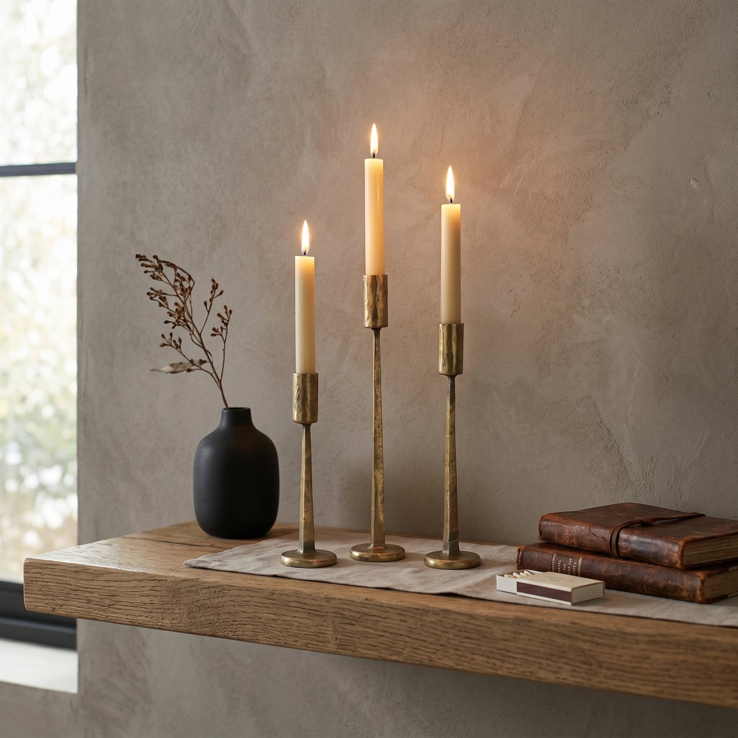 Solace Candlesticks - Set of 3