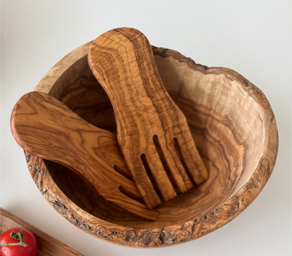 Olive Wood Serving Forks