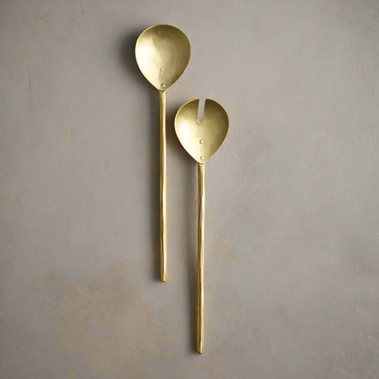 Brass Salad Servers - Set of 2