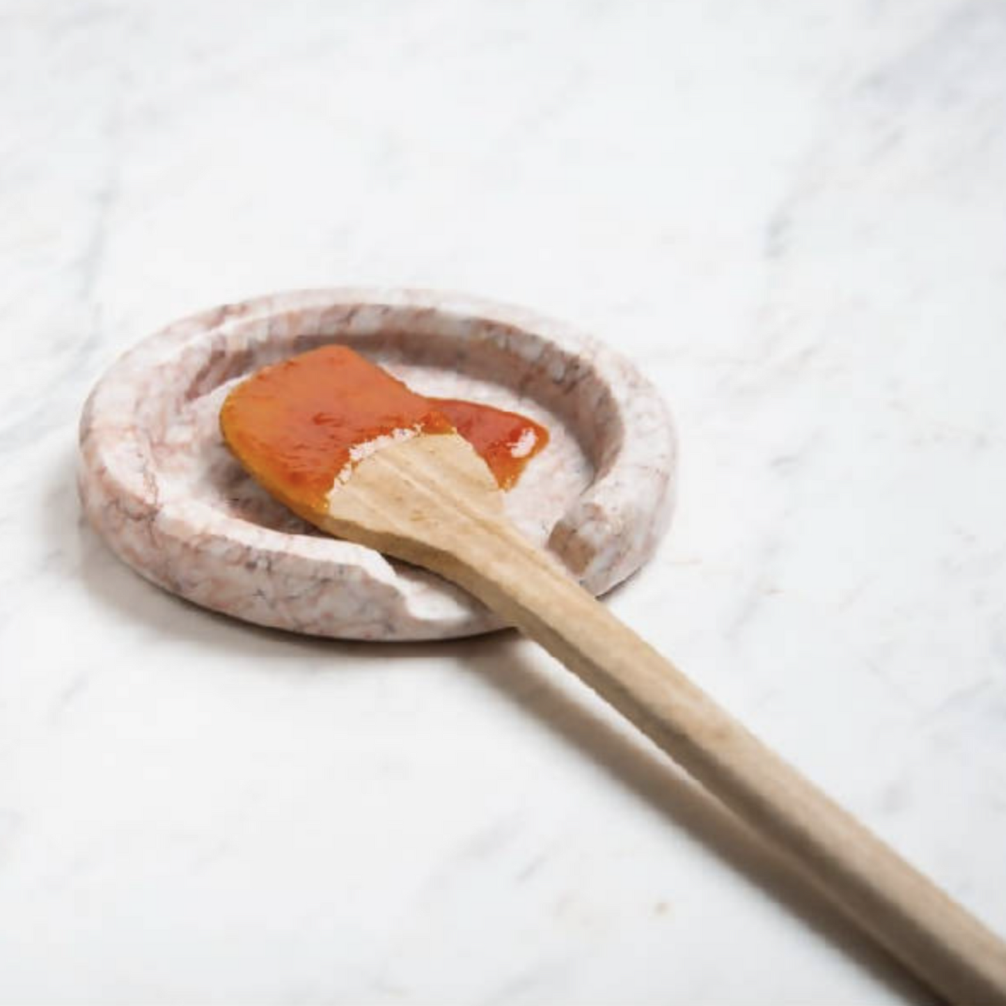 Pink Marble Spoon Rest