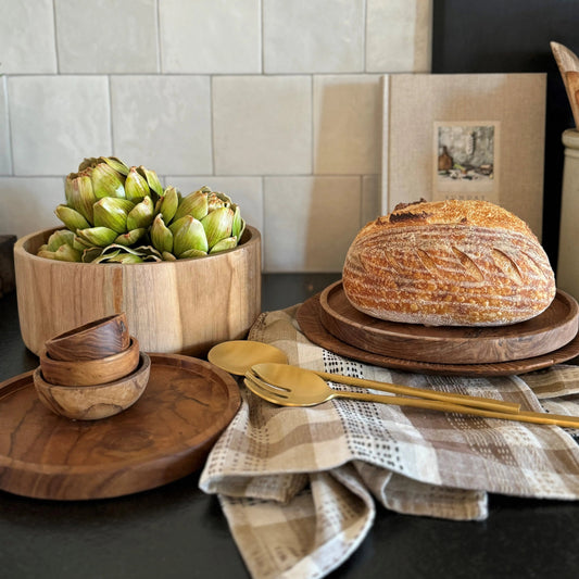 Classic Teak Salad Bowl - Cove Home